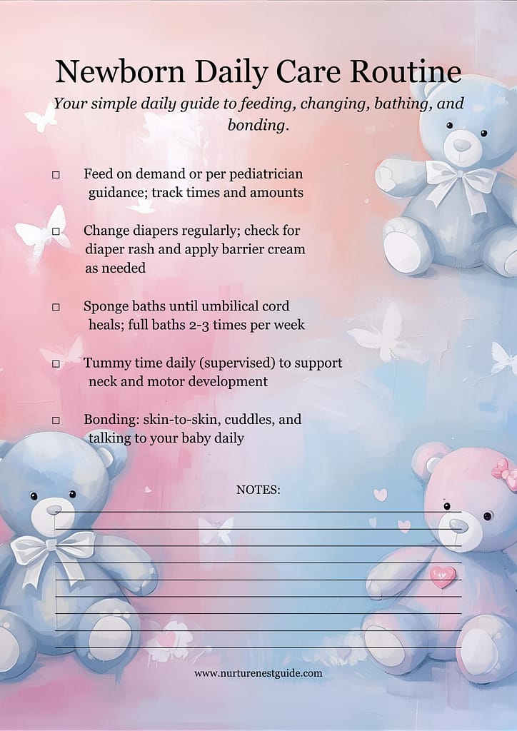 Newborn Daily Care Routine